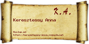 Keresztessy Anna névjegykártya